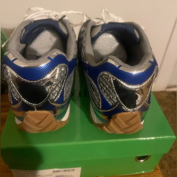 Bottega Veneta Orbit Sneakers Blue Silver Men’s Size 45(EU) US,11, 11.5, 12 - Picture 3 of 8